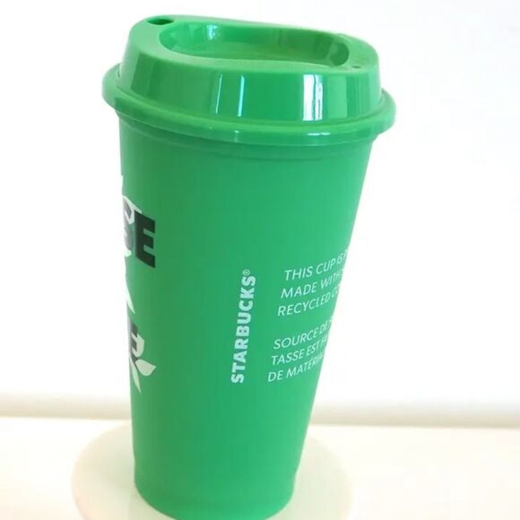 Starbucks Green Reusable Hot Drinking Cup Choose to Reuse Earth Green - Picture 8 of 12